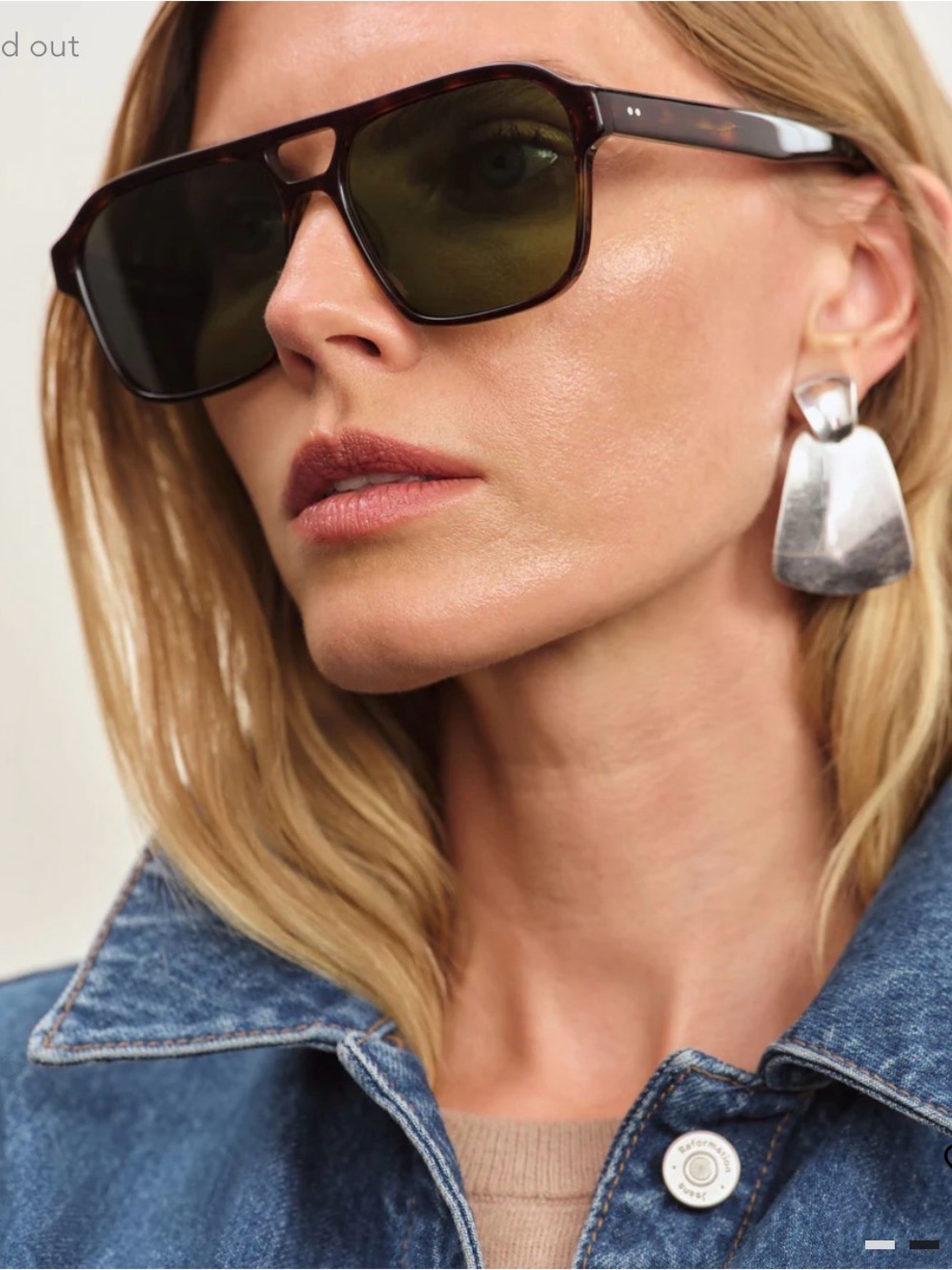 Jimmy Fairly x Reformation - Brune Sunglasses